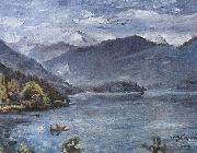 Lovis Corinth Walchensee, blaue Landschaft china oil painting artist